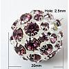 Brass Rhinestone Beads RB-Q165-3-2