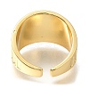 Rack Plating Brass Open Cuff Rings for Women RJEW-M022-21G-3