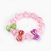 Acrylic Beads Kids Stretch Bracelets BJEW-JB03885-01-1