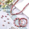 2 Strands Frosted Natural Rhodochrosite Round Bead Strands G-NB0003-47-2