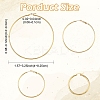 4 Pairs 4 Styles Stainless Steel Hoop Earrings EJEW-YW0001-14G-3