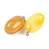 Natural Agate Dyed Pendants G-Q172-07P-03-2