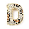 Brass Micro Pave Cubic Zirconia Pendants KK-Z108-02G-D-1
