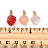 30Pcs 3 Colors Two Tone Transparent Spray Painted Glass Pendants GLAA-FP0001-27-2