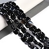 Natural Black Agate Beads Strands G-M435-A08-01-2