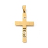 201 Stainless Steel Pendants STAS-R132-01G-05-1