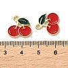 Fruit Alloy Enamel Charms PALLOY-S058-01LG-10-3