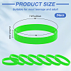 24Pcs Word Silicone Cord Bracelet Wristband BJEW-CN0001-06A-2