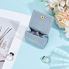 Bag Shaped Velveteen Ring Storage Boxes with Snap Button TP-WH0015-13C-2