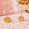 20Pcs Hollow Square Brass Stud Earring Findings KK-BBC0012-85-4
