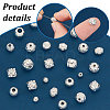 60Pcs 6 Styles Alloy Spacer Beads FIND-PH0020-69-4
