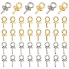 60Pcs 2 Colors 304 Stainless Steel Cup Pearl Peg Bails Pin Pendants STAS-YW0003-64-1