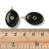 Natural Black Onyx Pendants G-H328-07G-B16-3