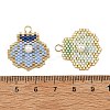 Shell Pearl & Glass Seed Beaded Pendants PALLOY-MZ01437-3