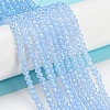 Baking Paint Transparent Glass Beads Strands DGLA-A034-J2mm-B10-2