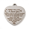 Non-Tarnish Valentine's Day 201 Stainless Steel Pendants STAS-L079-24P-04-1