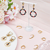 10Pairs Brass Hoop Earrings EJEW-BBC0001-55-4