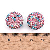 Polymer Clay Pave Rhinestone Beads RB-T018-01J-3
