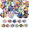 22Pcs 11 Colors Handmade Porcelain Beads PORC-HS0001-06-1