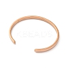 Ion Plating(IP) 304 Stainless Steel Cuff Bangles STAS-I110-10-4mm-RG-3