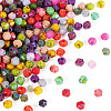 1500Pcs 15 Colors Picasso Baking Paint Glass Seed Beads SEED-TA0001-50-2