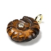 Natural Tiger Eye Pendants G-A287-01G-04-2