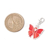 7Pcs 7 Styles Awareness Ribbon Theme Alloy Enamel Pendant Decorations HJEW-JM03383-4