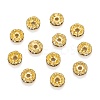 Brass Grade A Crystal Rhinestone Spacer Beads RB-A006-8MM-G-2