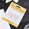 10Pcs 5 Styles Brass Micro Pave Clear Cubic Zirconia Pendants KK-BBC0022-13-6