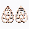 Unfinished Hollow Wood Big Pendants WOOD-N006-123-2