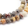 Natural Gemstone Round Bead Strands G-J303-10-6mm-3