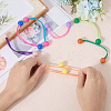7Pcs 7 Styles Candy Color Acrylic Round Hair Ties OHAR-CP0001-22A-3