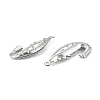 Non-Tarnish 316 Surgical Stainless Steel Pendants STAS-C026-04P-3