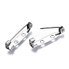 Tarnish Resistant 201 Stainless Steel Brooch Pin Back Safety Catch Bar Pins X-STAS-S117-021C-3