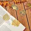 8Pcs 4 Style Brass Plant Bookmarks JX623A-6