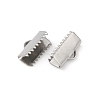 304 Stainless Steel Ribbon Crimp Ends STAS-E471-05K-P-2