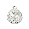 304 Stainless Steel Rhinestone Pendants STAS-L022-446P-1