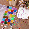 1400Pcs 28 Colors Transparent Acrylic Beads MACR-SP0001-74-3