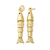 Rack Plating Brass Micro Pave Cubic Zirconia Pendants KK-M309-38I-G-1
