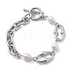 Stainless Steel Cable Chains Link Bracelets BJEW-F485-02P-4