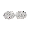 Brass Micro Pave Colorful Cubic Zirconia Pendants KK-E068-VC103-3