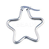 Stainless Steel Hoop Earrings STAS-TAC0001-13B-P-1
