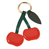 1Pc PU Leather Alloy Keychains KEYC-TA0001-46C-1