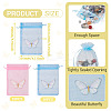 20Pcs 2 Colors Organza Drawstring Bags OP-TA0001-11-5
