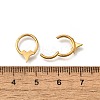 304 Stainless Steel Double Horns Hoop Nose Rings LS-AJEW-D306-08G-2