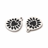 304 Stainless Steel Enamel Pendants STAS-F291-04P-02-2