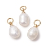 Natural Cultured Freshwater Pearl Pendants PALLOY-JF05225-01-1
