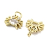 Brass Micro Pave Cubic Zirconia Pendants KK-U060-20G-B-2