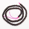 Garnet Round Beads Strands G-O081-01-5mm-3