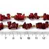 Nuggets Red Glass & Synthetic Non-magnetic Hematite Beaded Necklaces NJEW-U026-18G-5